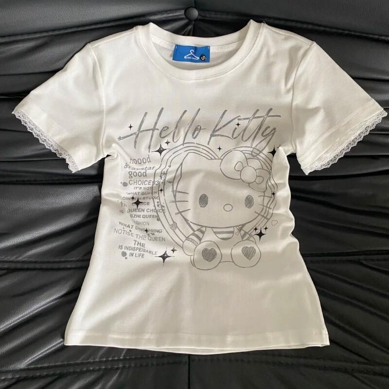 Street Fashion Tshirt - Kaos Wanita Musim Panas Terbaru, Manis,