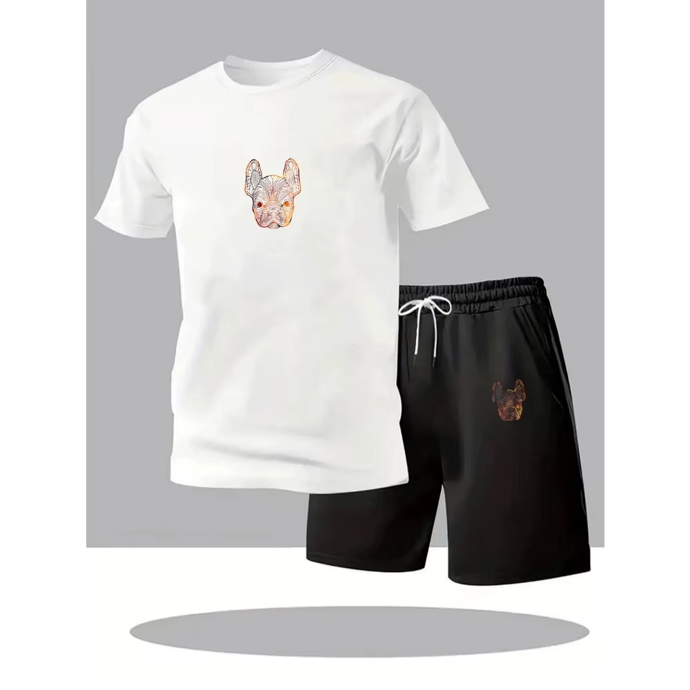 Street Fashion Tshirt - Set Lengan Pendek Fashion Pria Set