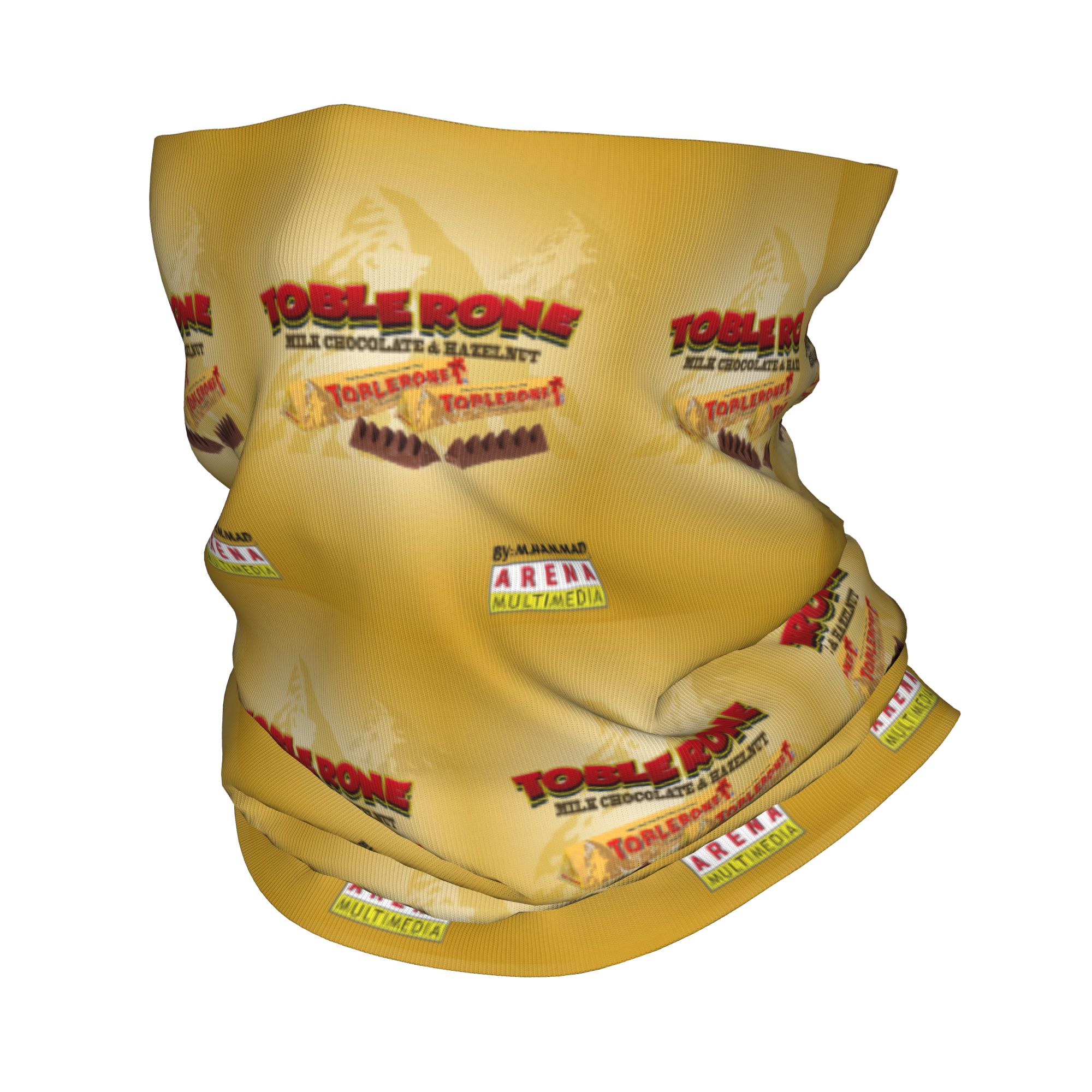 Balaclava Face Mask - Chocolat Tobler Toblerone 1959 Tim Print