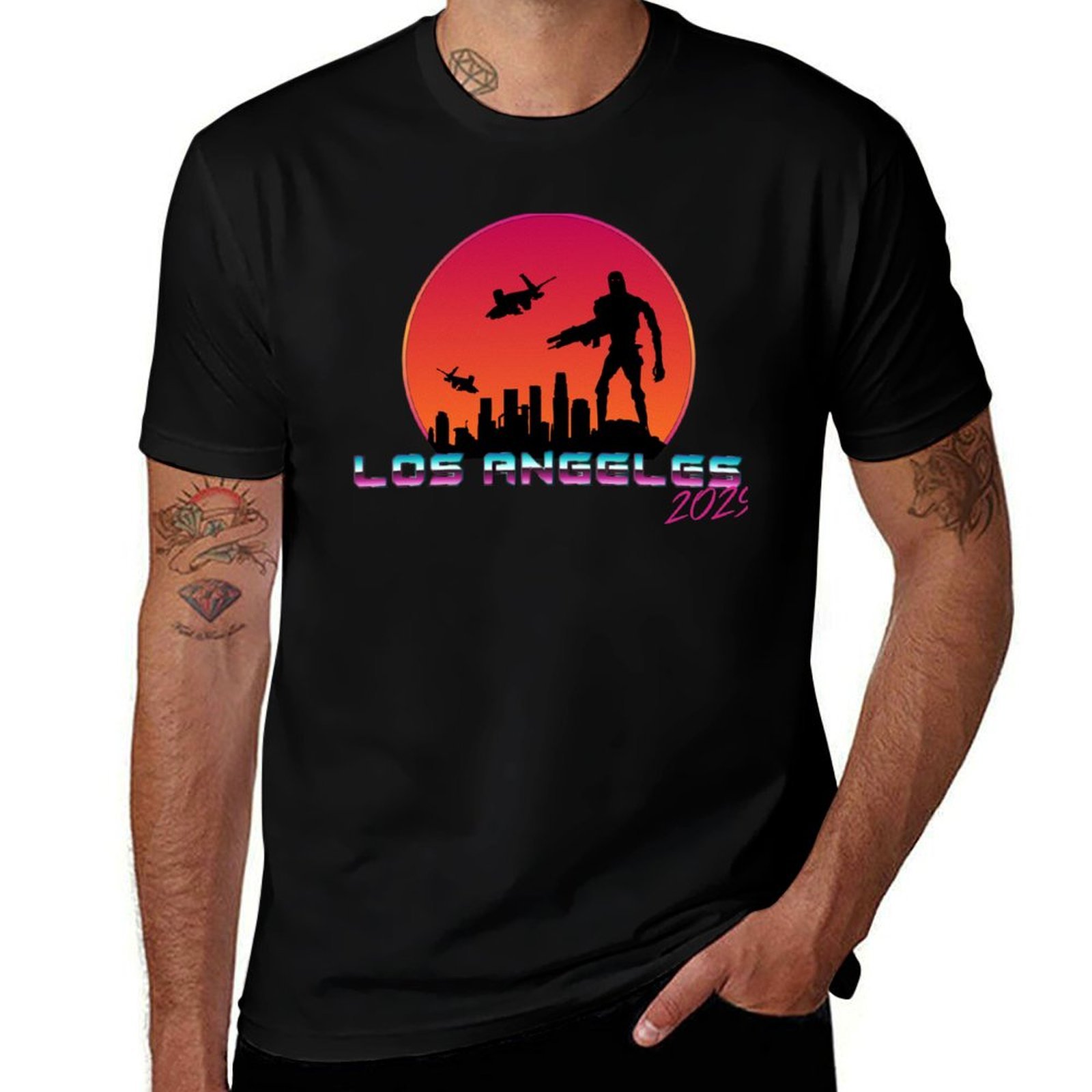 Street Fashion Los Angeles - Kaos Los Angeles 2029, Kaos Kasual