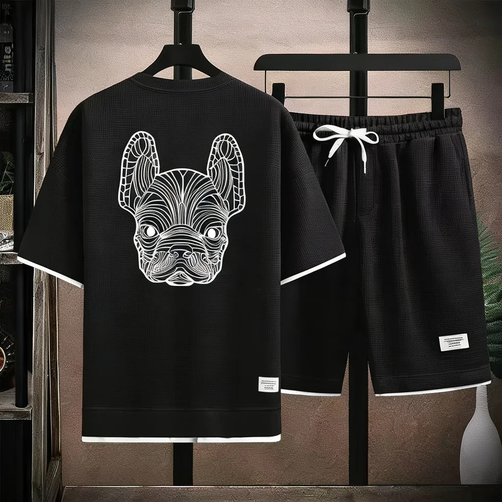 Street Fashion Tshirt - Setelan Kaos Lengan Pendek dan Celana