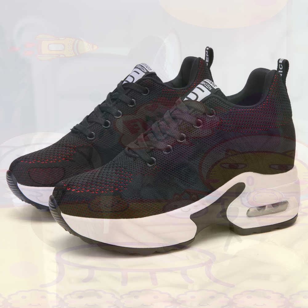 Street Fashion Walk - Merah Ukuran 36 Sepatu Wanita Tenis