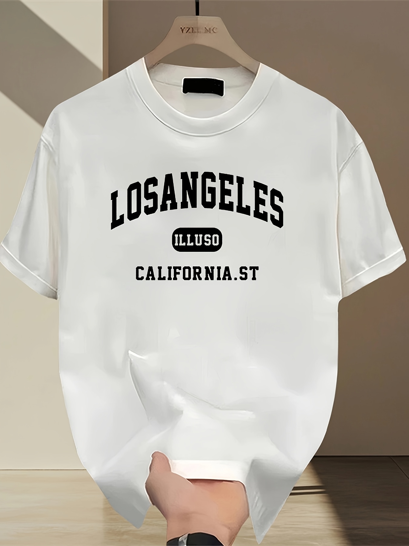 Street Fashion Los Angeles - Kaos Oblong Los Angeles, Atasan Leher