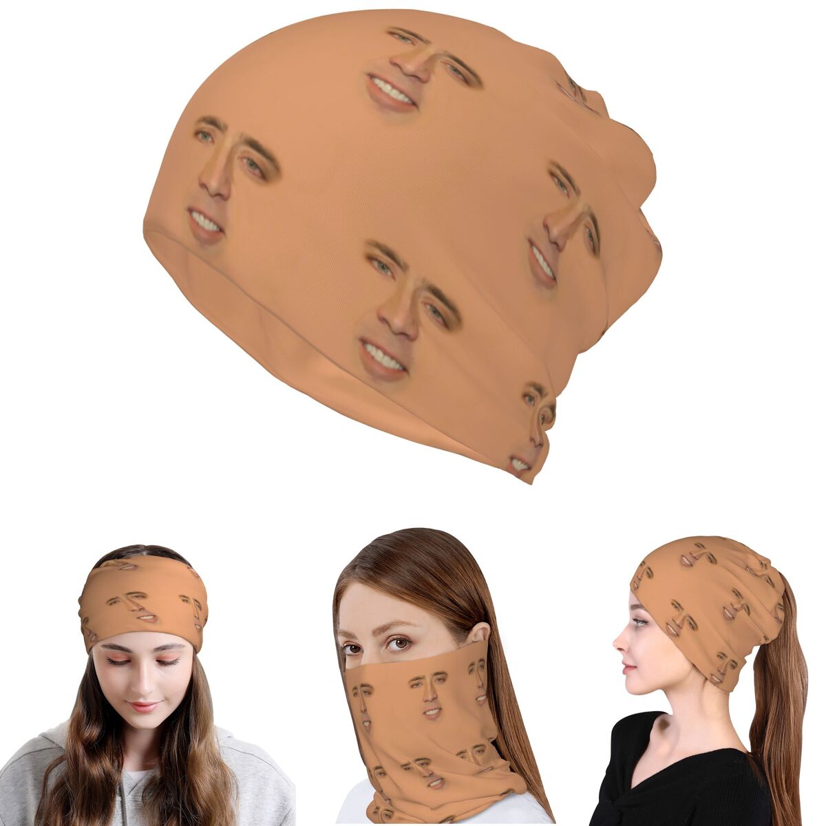 Balaclava Face Mask - Nicolas Cage Bandana Wajah Penuh Penutup
