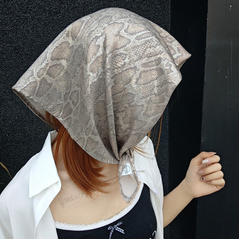 Street Fashion Dance - Hiasan Kepala Y2K Syal Rambut Motif
