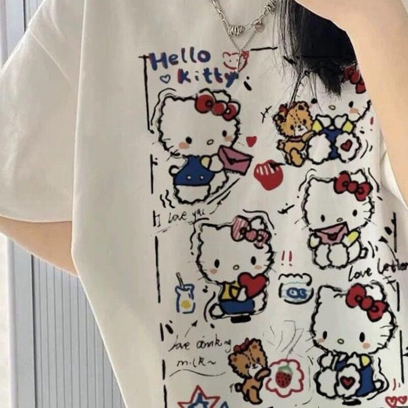 Street Fashion Tshirt - Kaos Wanita Lengan Pendek Motif Grafiti