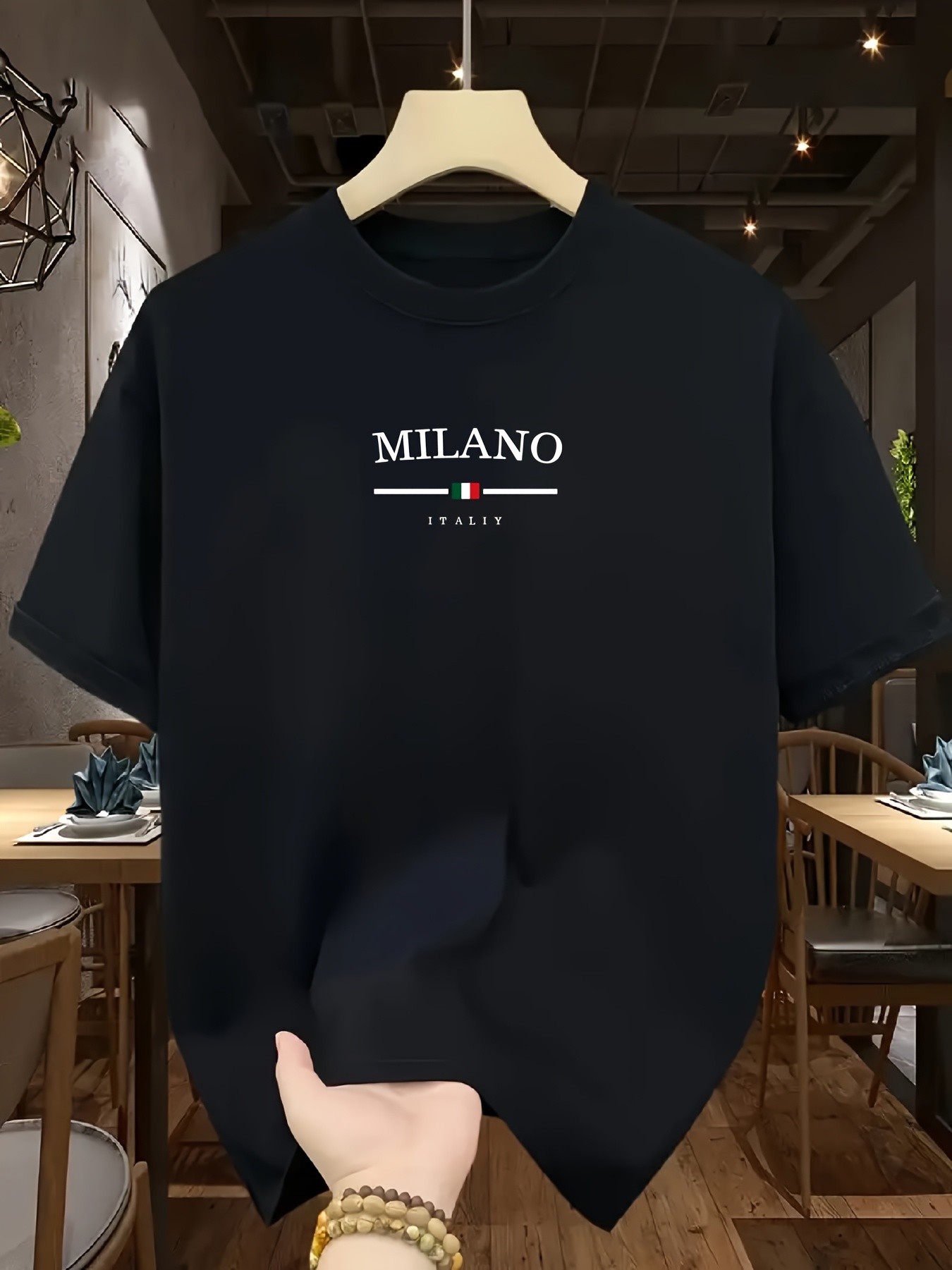 Kaos pria 100% katun murni, mo - Street Fashion Milan ulasan dan harga