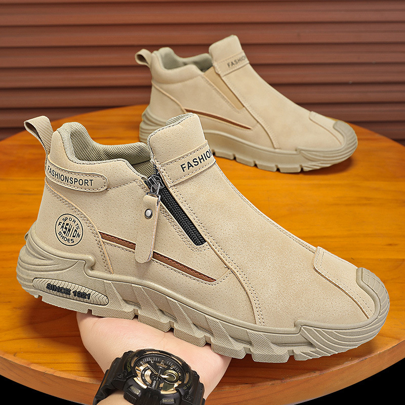 Sepatu Bot Pendek Pria Kasual  - Street Fashion Walk ulasan dan harga
