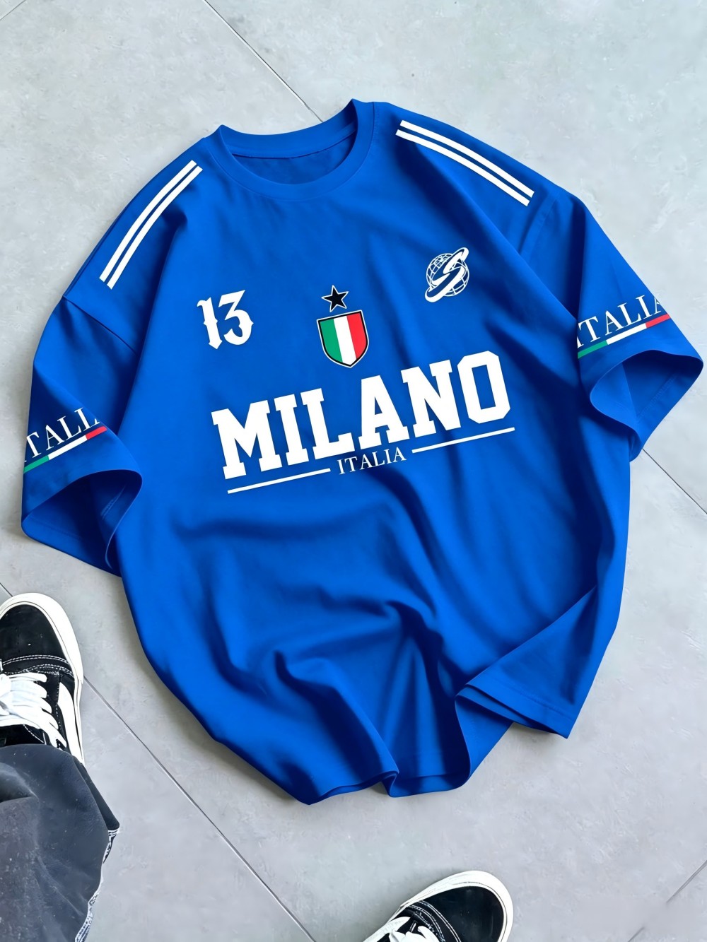 Kaos Pria Eropa dan Amerika un - Street Fashion Milan ulasan dan harga