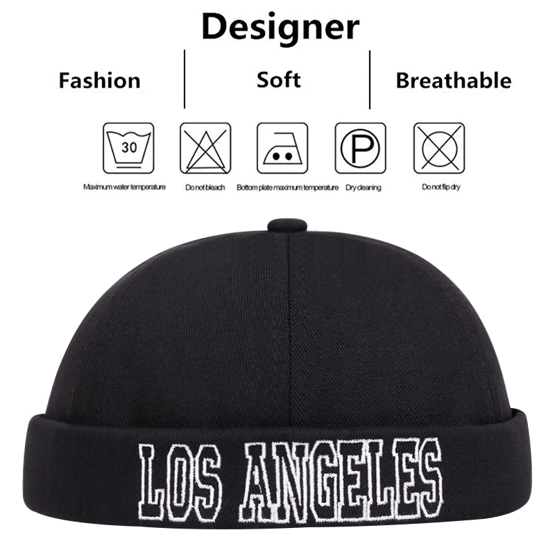 Topi Beanie mode bordir LOS AN - Street Fashion Los Angeles ulasan dan harga
