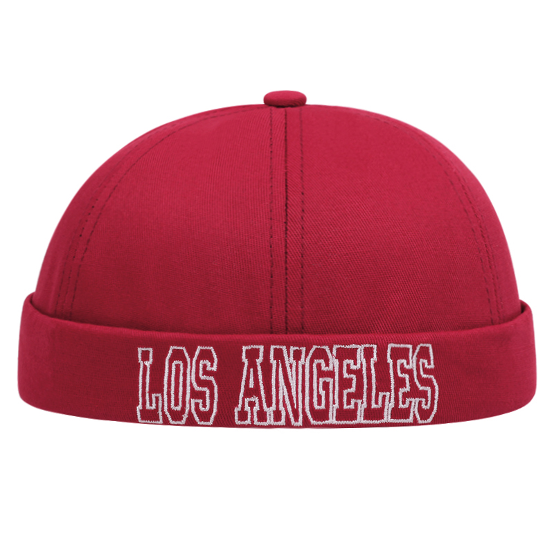 Topi Beanie mode bordir LOS AN - Street Fashion Los Angeles ulasan dan harga
