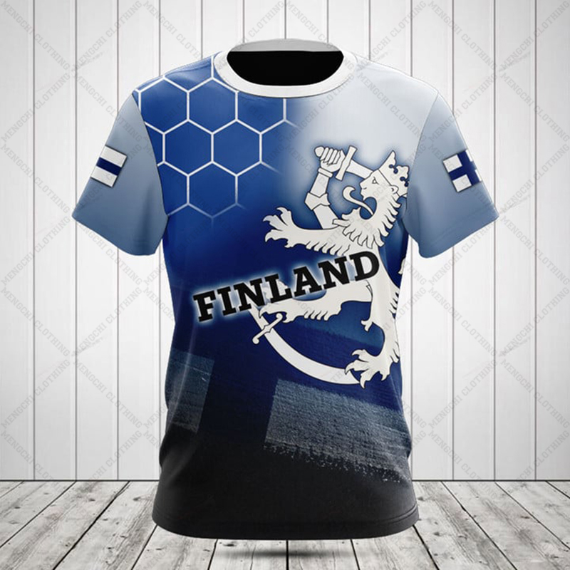 Kaos Oblong Grafis Bendera Fin - Street Fashion Dance ulasan dan harga