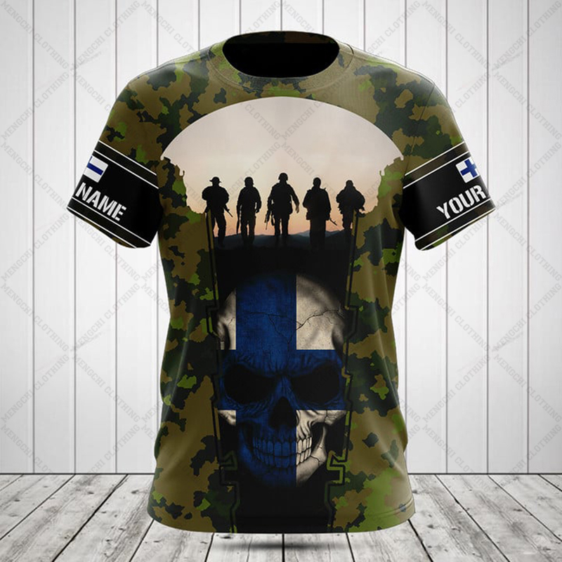 Kaos Oblong Grafis Bendera Fin - Street Fashion Dance ulasan dan harga