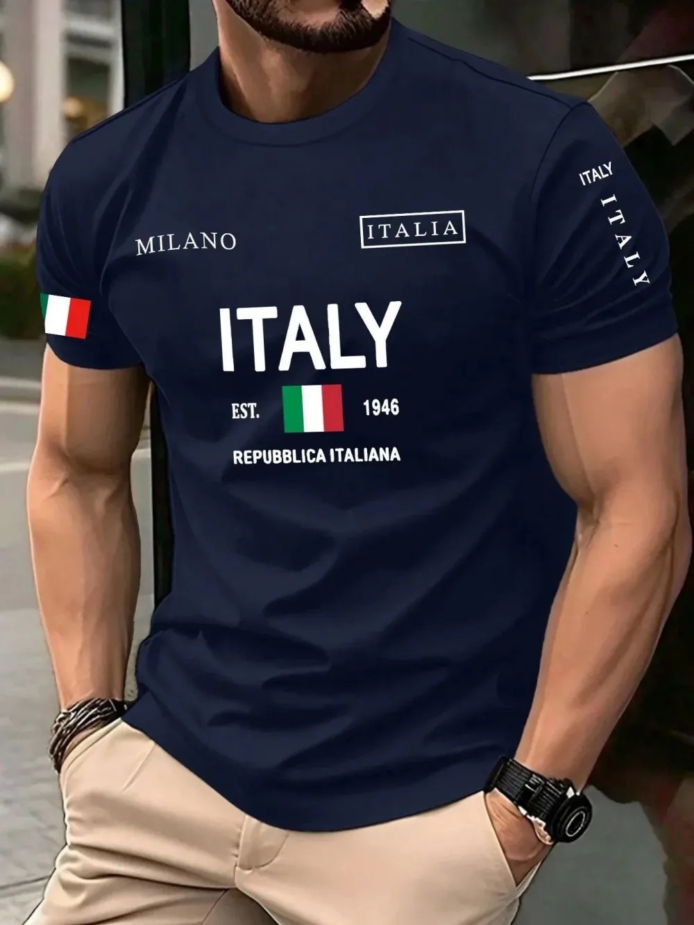 Tren Mode Amerika Eropa Kaus P - Street Fashion Milan ulasan dan harga