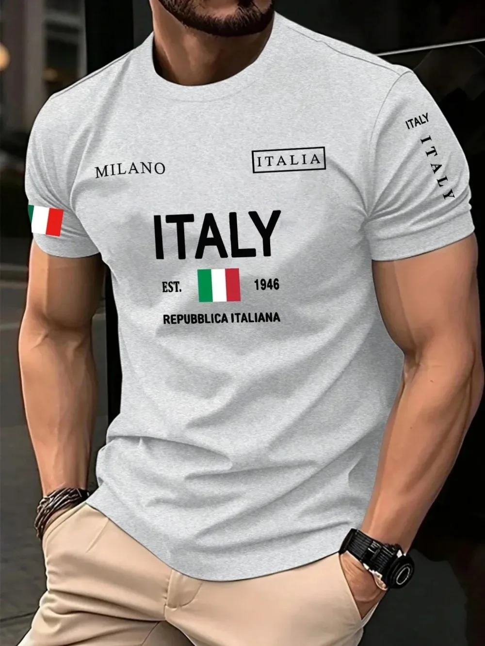 Tren Mode Amerika Eropa Kaus P - Street Fashion Milan ulasan dan harga