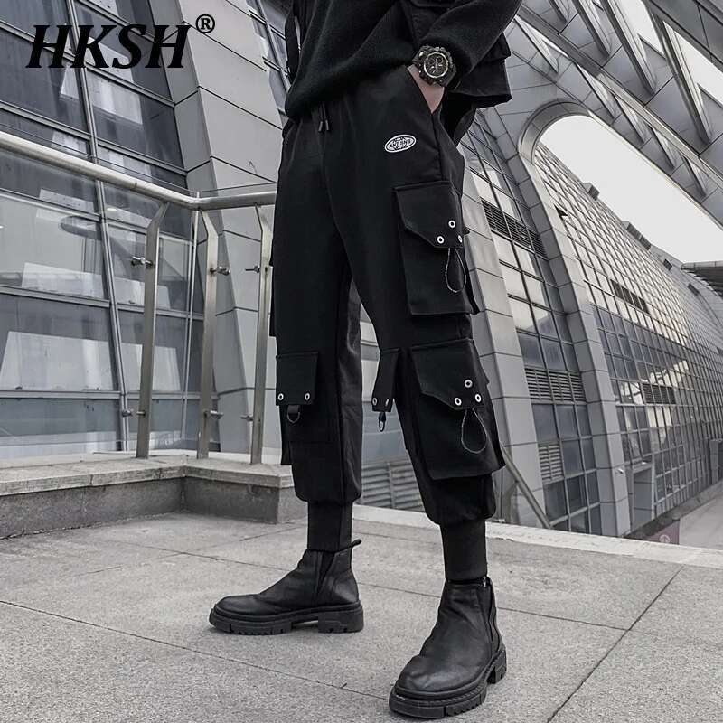 HKSH celana kargo gaya Safari  - Techwear Pants Tactical ulasan dan harga
