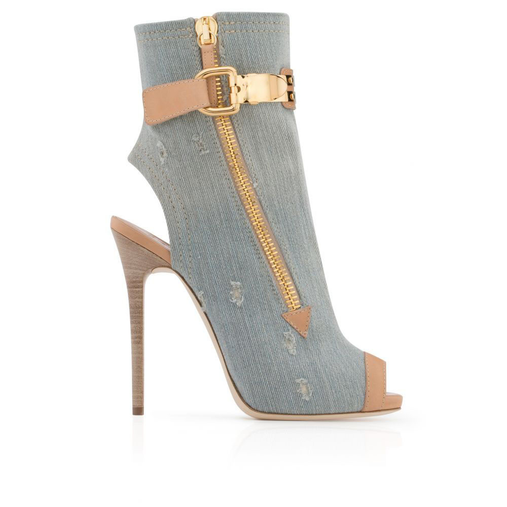 Sepatu Boots Wanita Denim Dist - Street Fashion Denim ulasan dan harga