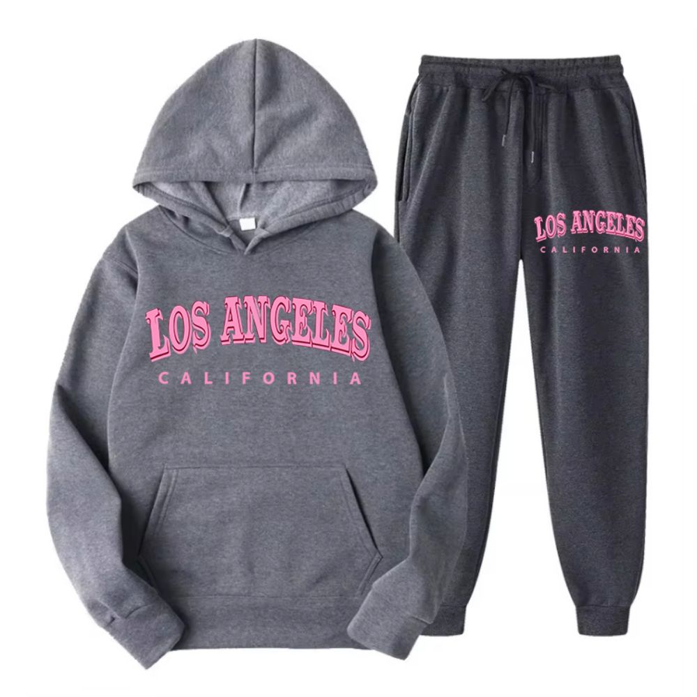 Set dua potong Hoodie & celana - Street Fashion Los Angeles ulasan dan harga