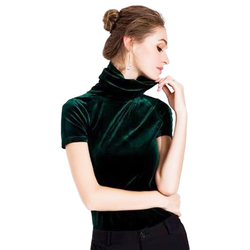 Kemeja Beludru Lengan Pendek T - Street Fashion Tshirt ulasan dan harga