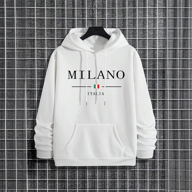 Hoodie Pria Fashion Milan Ital - Street Fashion Milan ulasan dan harga
