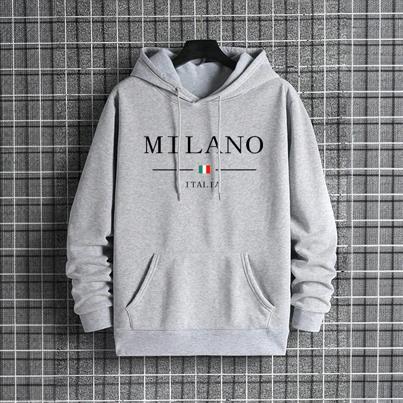Hoodie Pria Fashion Milan Ital - Street Fashion Milan ulasan dan harga