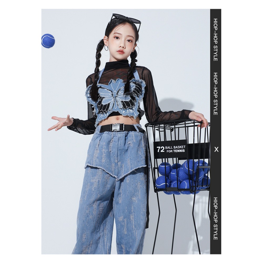 Set Tari Jazz Hip Hop Rompi Ku - Street Fashion Denim ulasan dan harga