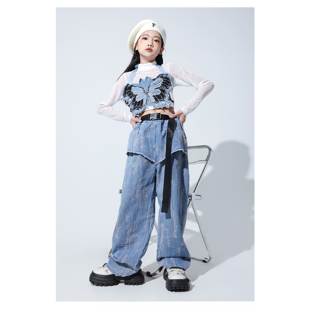 Set Tari Jazz Hip Hop Rompi Ku - Street Fashion Denim ulasan dan harga