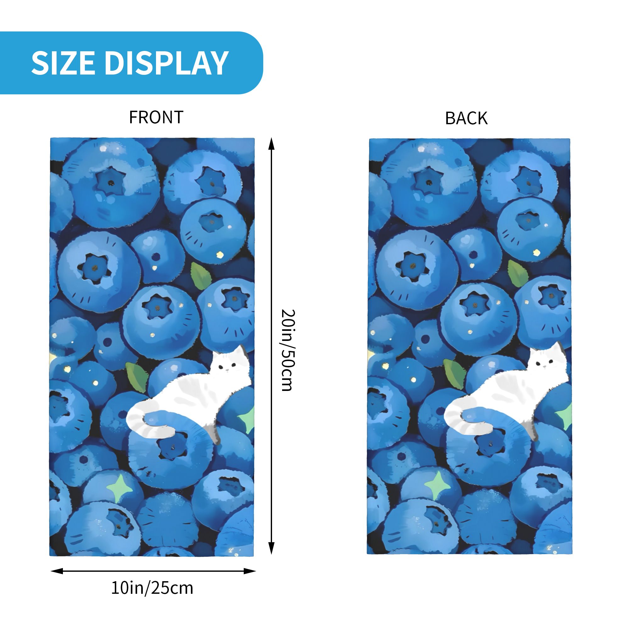 Fruit Print Blueberry dengan K - Balaclava Face Mask ulasan dan harga